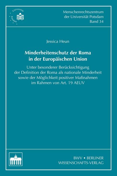 Produktbild: Minderheitenschutz der Roma in der Europ&auml;ischen Union
