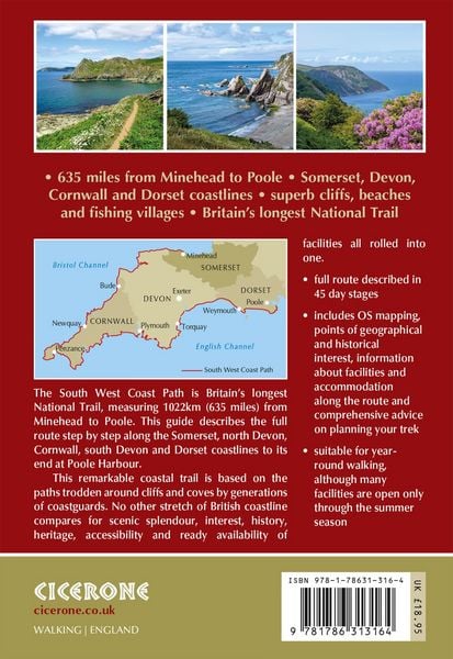 Produktbild: Walking the South West Coast Path