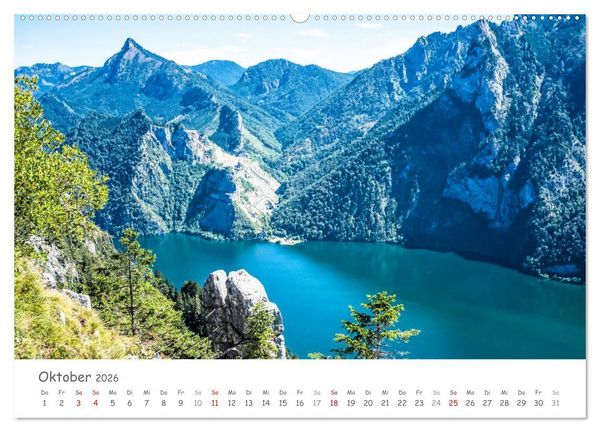 Produktbild: Gemma wandern - Wanderungen im Salzkammergut (hochwertiger Premium Wandkalender 2026 DIN A2 quer), Kunstdruck in Hochglanz