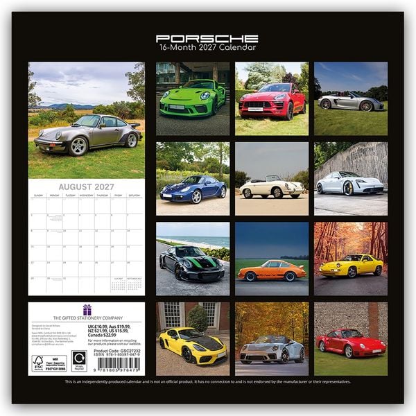 Produktbild: Porsche 2027 &ndash; 16-Monatskalender