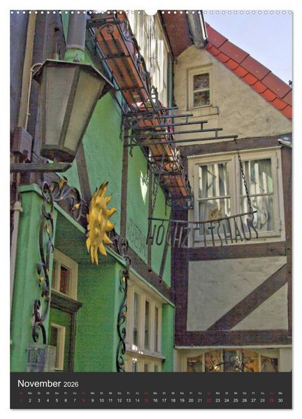 Produktbild: Highlights in Bremen (hochwertiger Premium Wandkalender 2026 DIN A2 hoch), Kunstdruck in Hochglanz