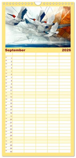 Produktbild: Familienplaner 2026 - Seelenblicke mit 5 Spalten (Wandkalender, 21 x 45 cm) CALVENDO