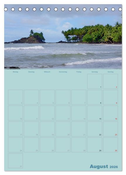 Produktbild: Karibik - Sonne, Strand und Palmen (Tischkalender 2026 DIN A5 hoch), CALVENDO Monatskalender