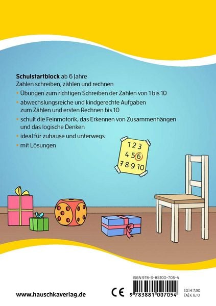 Produktbild: Schulstart-Block ab 6 Jahre &ndash; Zahlen schreiben, z&auml;hlen und rechnen