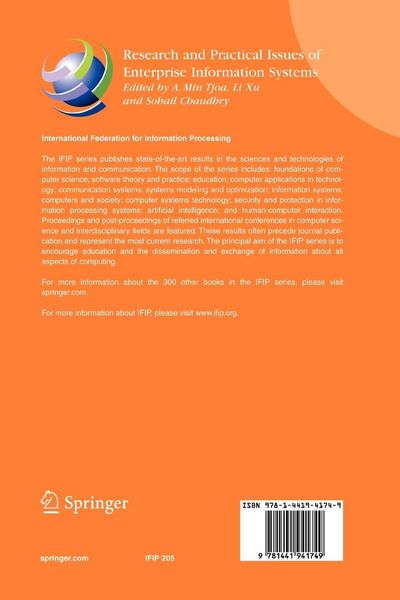 Produktbild: Research and Practical Issues of Enterprise Information Systems