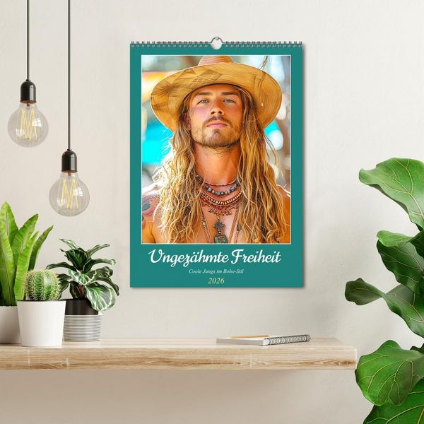 Produktbild: Ungez&auml;hmte Freiheit. Coole Jungs im Boho-Stil (Wandkalender 2026 DIN A3 hoch), CALVENDO Monatskalender