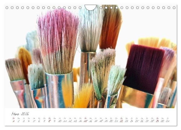 Produktbild: Atelierimpressionen - Des K&uuml;nstlers Handwerkzeug im Portrait (Wandkalender 2026 DIN A4 quer), CALVENDO Monatskalender