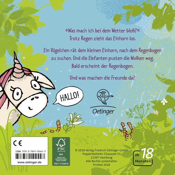 Produktbild: Das Einhorn sucht den Regenbogen