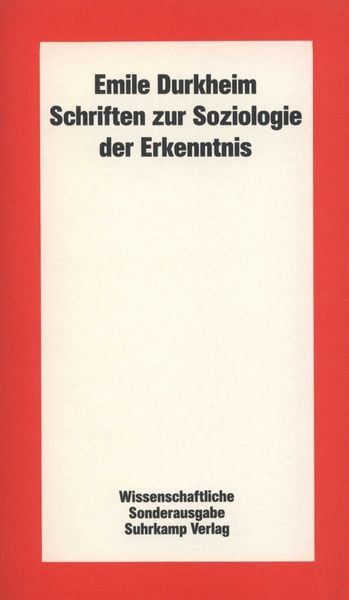 Produktbild: Schriften zur Soziologie der Erkenntnis. Sonderausgabe