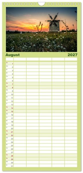 Produktbild: Familienplaner 2027 - So sch&ouml;n ist Ungarn. Sehenswertes am Balaton und in Budapest mit 5 Spalten (Wandkalender, 21 x 45 cm) CALVENDO
