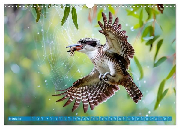 Produktbild: Der Kookaburra - Im australischen Busch mit dem lachenden Hans (Wandkalender 2026 DIN A3 quer), CALVENDO Monatskalender