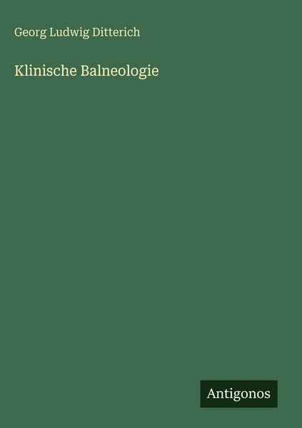 Produktbild: Klinische Balneologie