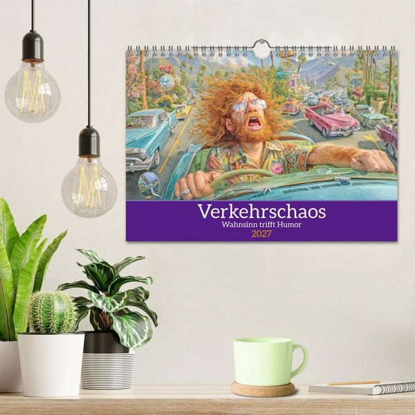 Produktbild: Verkehrschaos - Wahnsinn trifft Humor (Wandkalender 2027 DIN A4 quer), CALVENDO Monatskalender