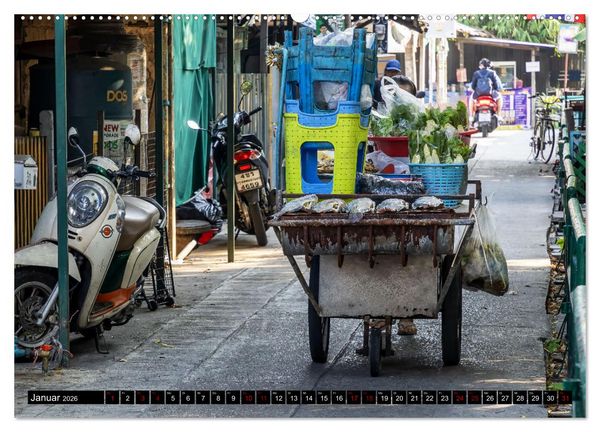 Produktbild: Bangkok - pulsierende Hauptstadt Thailands (hochwertiger Premium Wandkalender 2026 DIN A2 quer), Kunstdruck in Hochglanz
