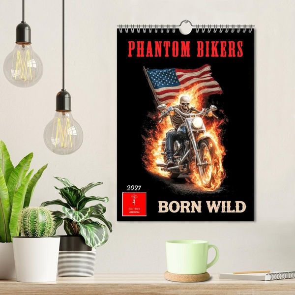Produktbild: Phantom Bikers - Born Wild (Wandkalender 2027 DIN A4 hoch), CALVENDO Monatskalender