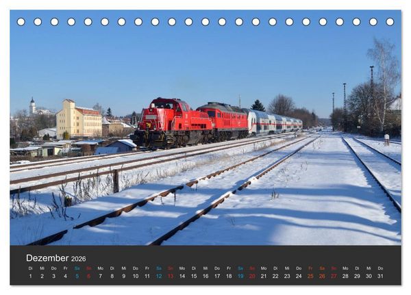 Produktbild: Oberlausitzer Eisenbahnen 2026 (Tischkalender 2026 DIN A5 quer), CALVENDO Monatskalender