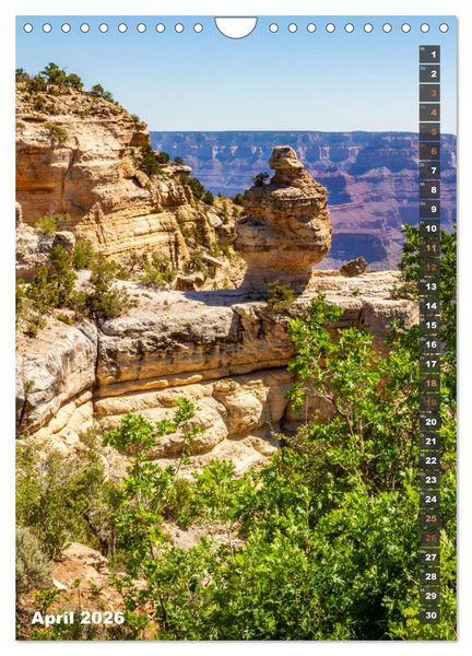 Produktbild: GRAND CANYON Imposante Aussichten (Wandkalender 2026 DIN A4 hoch), CALVENDO Monatskalender