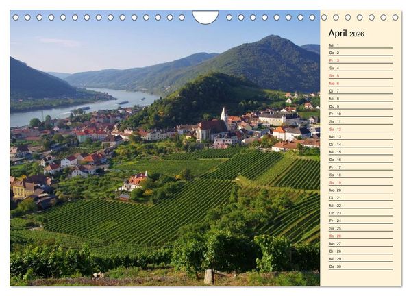 Produktbild: Die Wachau - Bezaubernde Orte an der Donau (Wandkalender 2026 DIN A4 quer), CALVENDO Monatskalender