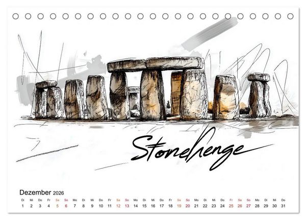Produktbild: Traumziele der Erde - Kalender f&uuml;r Entdecker (Tischkalender 2026 DIN A5 quer), CALVENDO Monatskalender