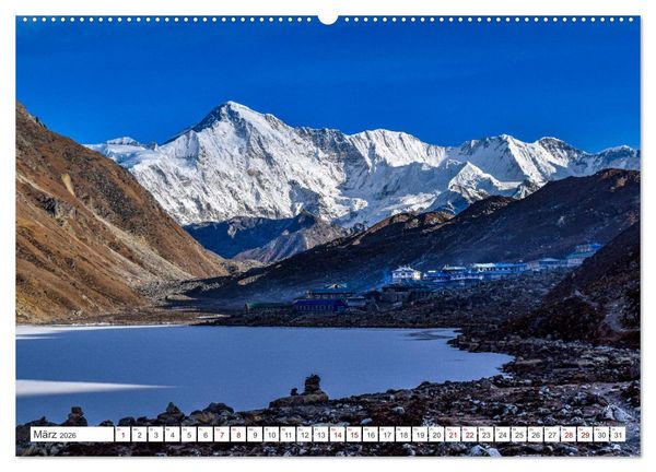 Produktbild: Nepal- Trekking durchs Hochgebirge (hochwertiger Premium Wandkalender 2026 DIN A2 quer), Kunstdruck in Hochglanz