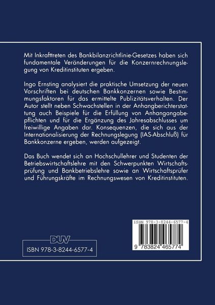 Produktbild: Publizit&auml;tsverhalten deutscher Bankkonzerne