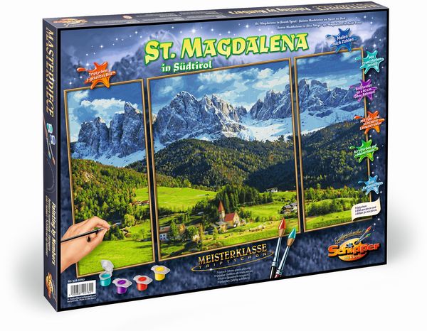 Schipper Malen-nach-Zahlen - Meisterklasse Triptychon - St. Magdalena in Südtirol