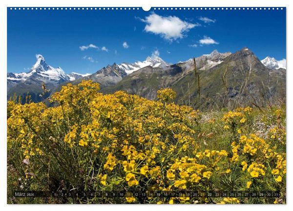 Produktbild: Alpen live - Rund um das Matterhorn (hochwertiger Premium Wandkalender 2026 DIN A2 quer), Kunstdruck in Hochglanz
