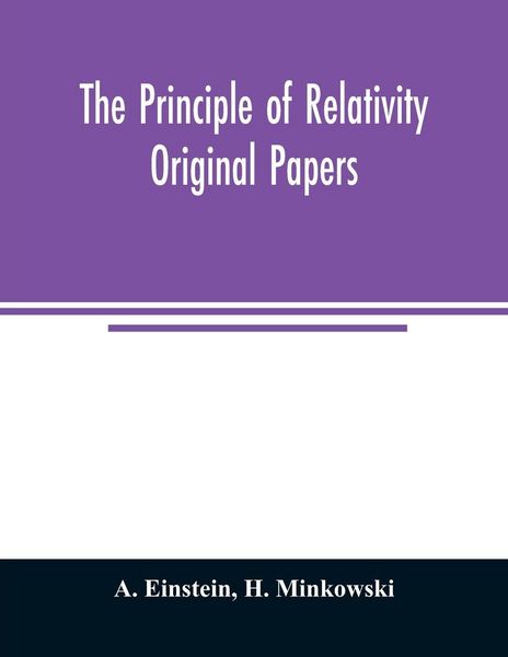 Produktbild: The principle of relativity; original papers