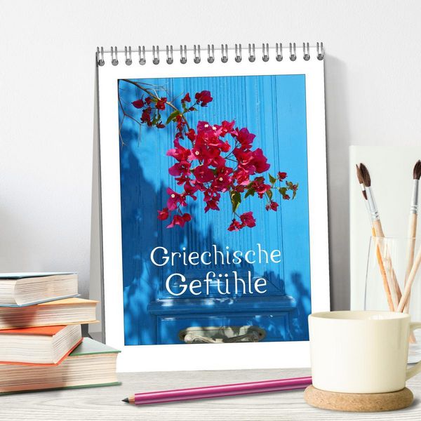 Produktbild: Griechische Gef&uuml;hle (Tischkalender 2026 DIN A5 hoch), CALVENDO Monatskalender