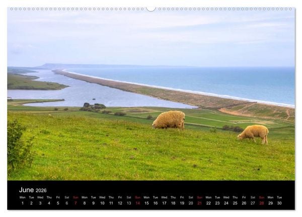 Produktbild: Jurassic Coast South England (High Quality Premium Wall Calendar 2026 DIN A2 landscape),CALVENDO 12 Month Wall Calendar