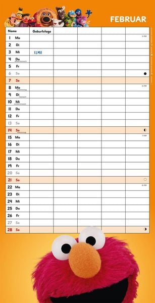 Produktbild: Sesamstra&szlig;e Familienkalender 2027