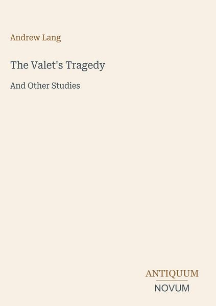 Produktbild: The Valet's Tragedy