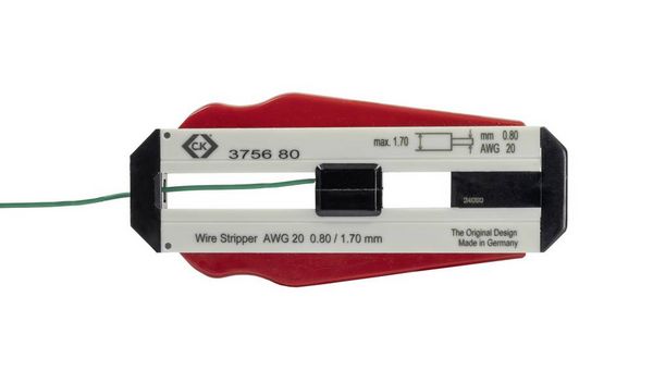 Produktbild: C.K T3756 80 Drahtabisolierer Geeignet f&uuml;r PVC-Dr&auml;hte, PTFE-Dr&auml;hte 0.80mm (max)