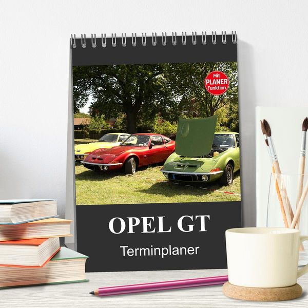 Produktbild: Opel GT Terminplaner (Tischkalender 2026 DIN A5 hoch), CALVENDO Monatskalender
