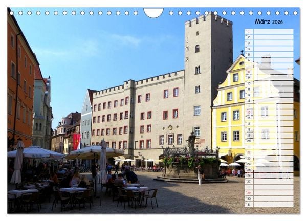 Produktbild: Regensburg erleben (Wandkalender 2026 DIN A4 quer), CALVENDO Monatskalender