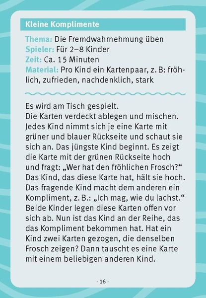 Froschlaune ... und wie geht es dir? Spielideen zum Thema Gefühle