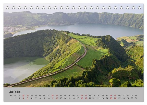 Produktbild: Azoren - Gr&uuml;ne Inseln im Atlantik 2026 (Tischkalender 2026 DIN A5 quer), CALVENDO Monatskalender