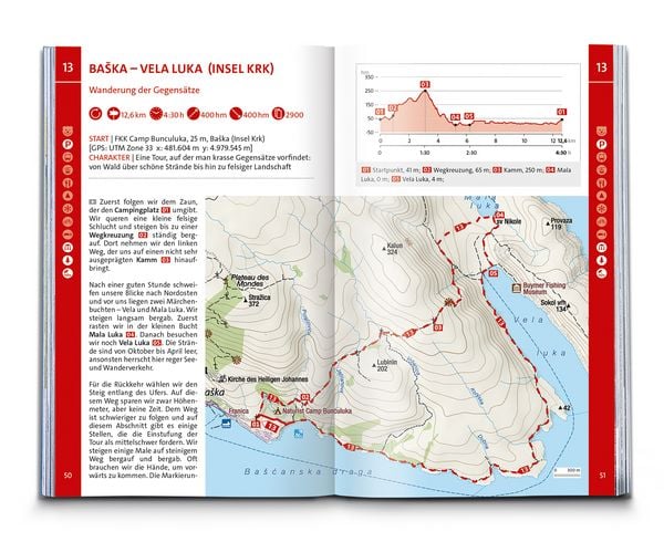 Produktbild: KOMPASS Wanderf&uuml;hrer Dalmatien mit Inseln, Velebit-Gebirge und Plitvicer Seen, 55 Touren mit Extra-Tourenkarte