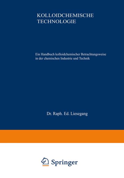 Produktbild: Kolloidchemische Technologie
