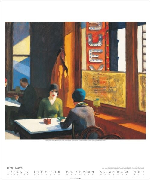 Produktbild: Edward Hopper Kalender 2027