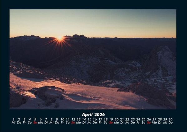 Produktbild: Berge 2026 Fotokalender DIN A4