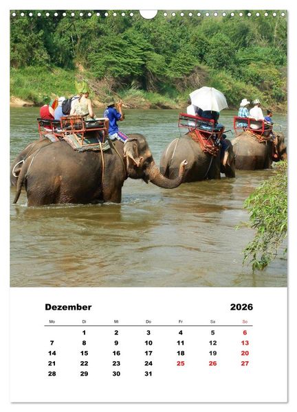 Produktbild: Thailand - Eine kleine Rundreise (Wandkalender 2026 DIN A3 hoch), CALVENDO Monatskalender