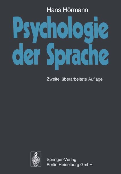 Produktbild: Psychologie der Sprache