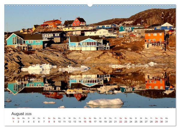 Produktbild: Gr&ouml;nland Bizarre Eiswelt um Ilulissat (hochwertiger Premium Wandkalender 2026 DIN A2 quer), Kunstdruck in Hochglanz