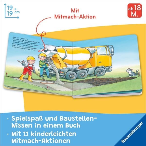 Produktbild: Fahr mit dem Bagger! Mein Baustellen-Mitmachbuch