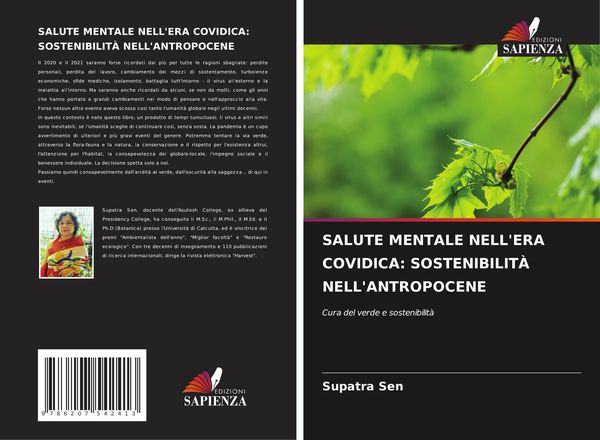 Produktbild: SALUTE MENTALE NELL'ERA COVIDICA: SOSTENIBILIT&Agrave; NELL'ANTROPOCENE