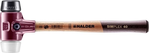 Produktbild: Halder SIMPLEX 3027.040 Schonhammer ergonomischer Griff, mittelhart 635g 325mm 1St.