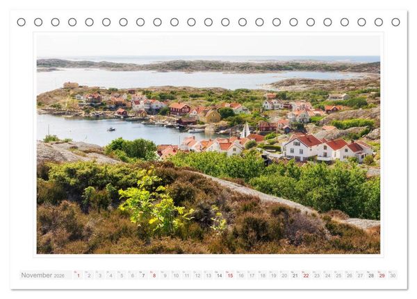 Produktbild: Bohusl&auml;n. Sk&auml;rhamn - R&ouml;nn&auml;ng - Marstrand (Tischkalender 2026 DIN A5 quer), CALVENDO Monatskalender