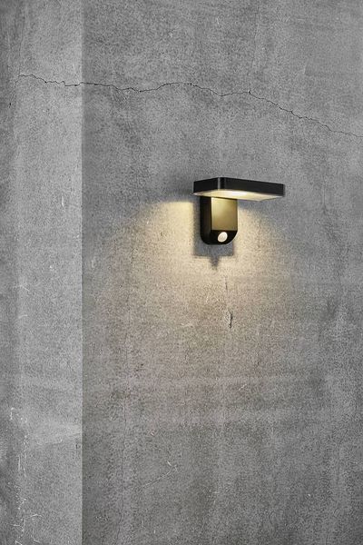Produktbild: Nordlux Rica Square 2118161003 Solar-Au&szlig;enwandleuchte LED LED 5W Schwarz