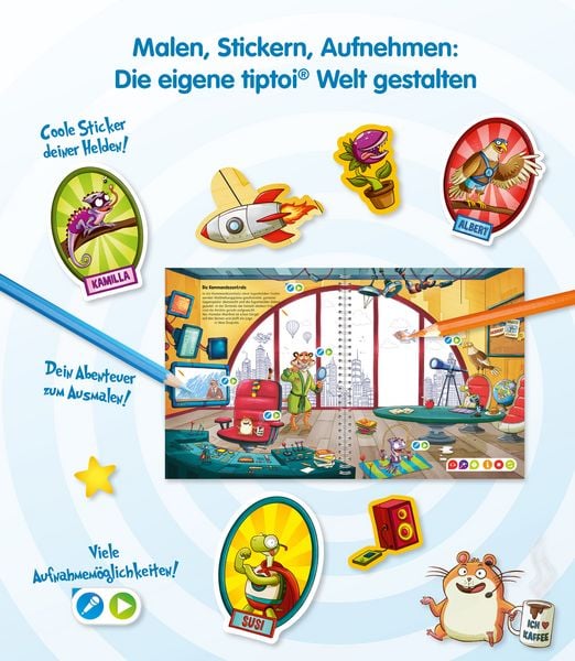 Produktbild: Tiptoi&reg; CREATE Malen Stickern Aufnehmen: Superhelden